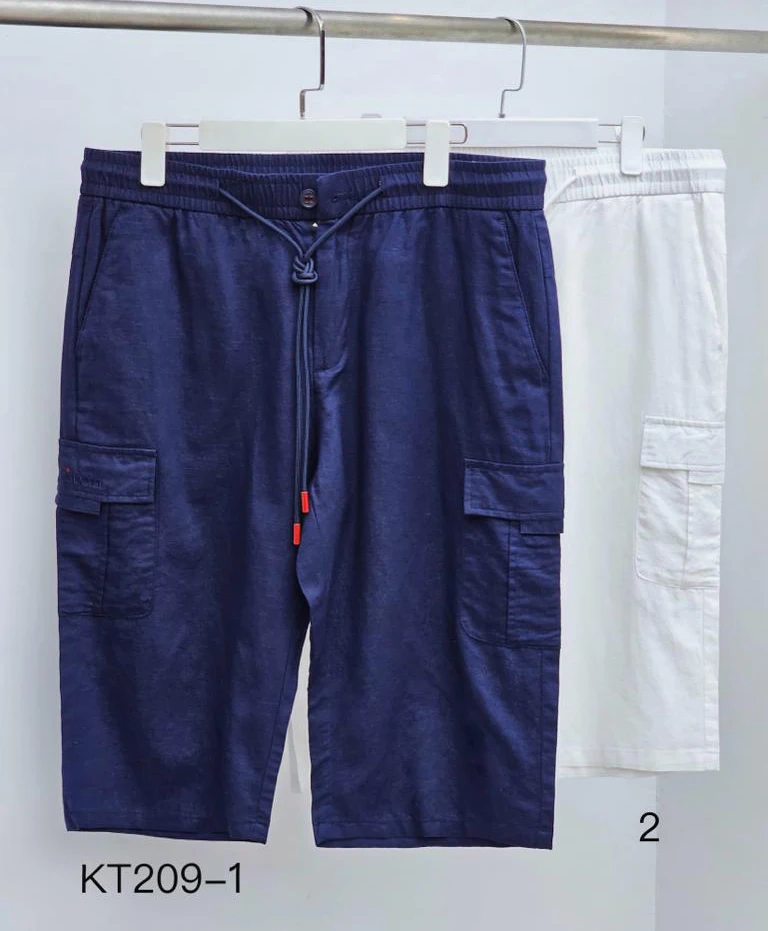 

BILLIONAIRE OECHSLI Shorts Linen Pants Thin men 2024 Summer New fashion comfort sand pocket casual outdoors Big size 31-40