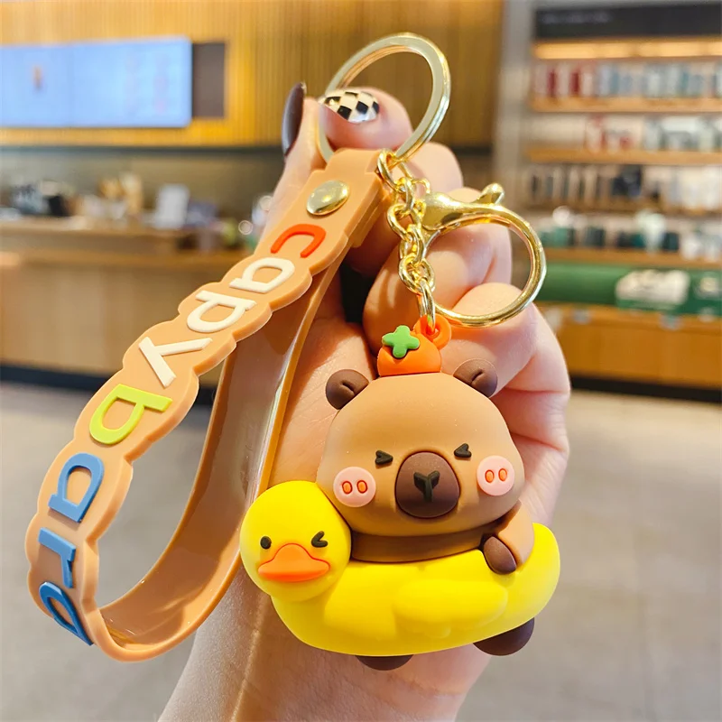 Capybara Keychain - Cute Cartoon Charm