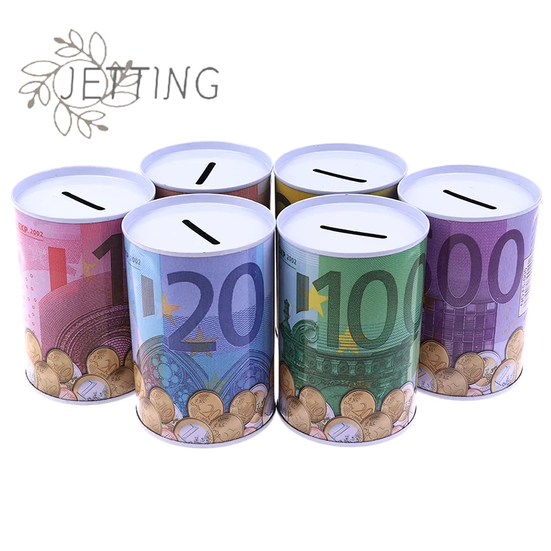 (SMTGDP11)1 unidad Caja fuerte cilíndrica para dinero en euros y dólares, hucha para monedas, cajas de depósito_voghion.com