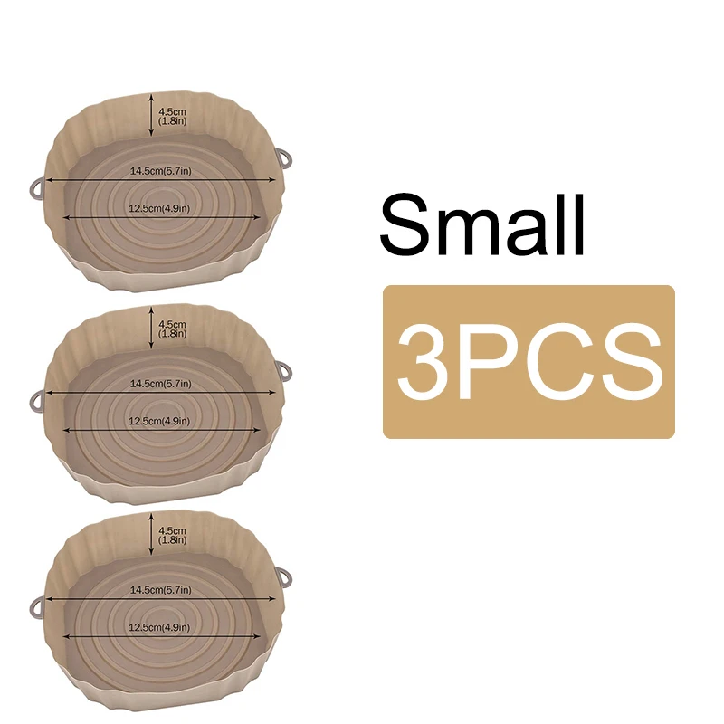 Brown-Small-3PCS