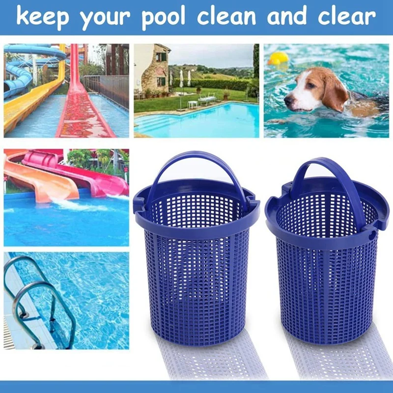 

4Pcs Pool Strainer Basket Accessories For Dura-Glass II, Maxi-Glass II, Dyna-Glas, 4Pack Pool Skimmer Strainer Baskets