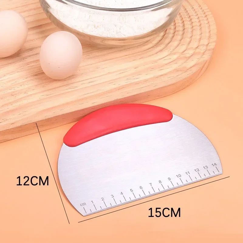 Multi-purpose Stainless Steel Scraper Chopper Dough Scraper Pizza Dough Cutter Kitchen Dining Bar Tools,dough scraper,baking tool,dough cutter,baking accessories