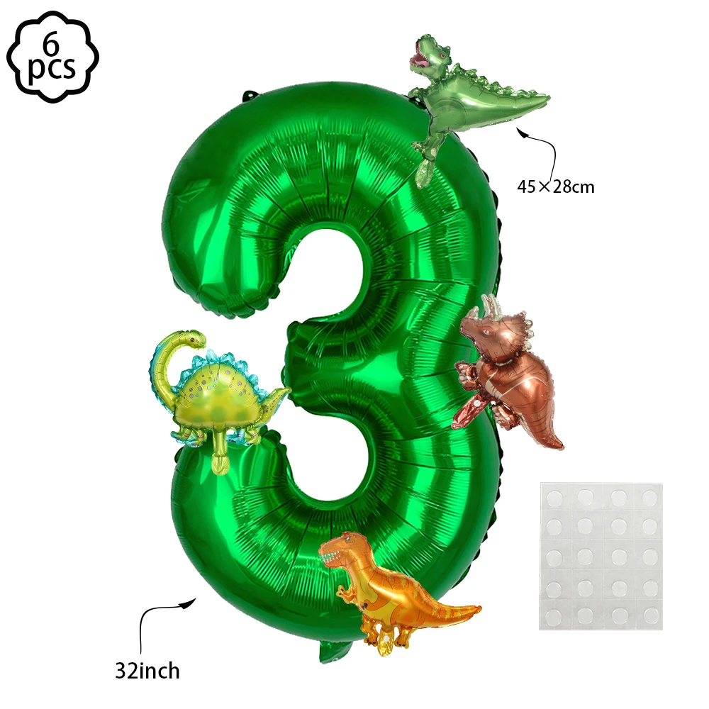 Dinosaurier-Geburtstagsbanner-Girlande, Dinosaurier-Geburtstagsparty-Dekoration für Jungen, Kinder-Dino-Themenparty-Girlande, Hängende Flaggen-Deko – Detail 6