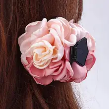  Tight  Chic Decorative Buns Flower Hair Claw Multifunctional Hair Claw Temperament   Hair Accessories 
