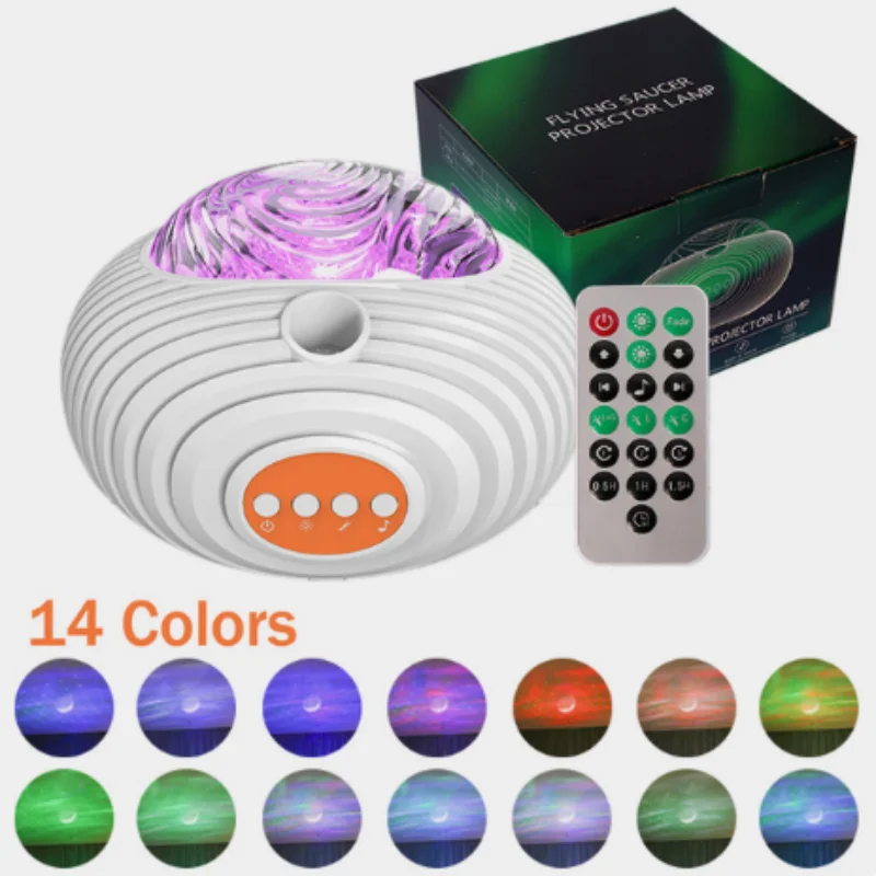

UFO LED Star Galaxy Projector Night Light Bluetooth Rechargeable RGB Lamp with Timer and Remote Control for Bedroom Decoration