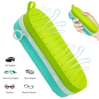 Swimming Goggles Protection Box with Drain Hole Swimming Eyewear Case Silicone Zipper Eyeglasses Case for Swimming Goggles 2