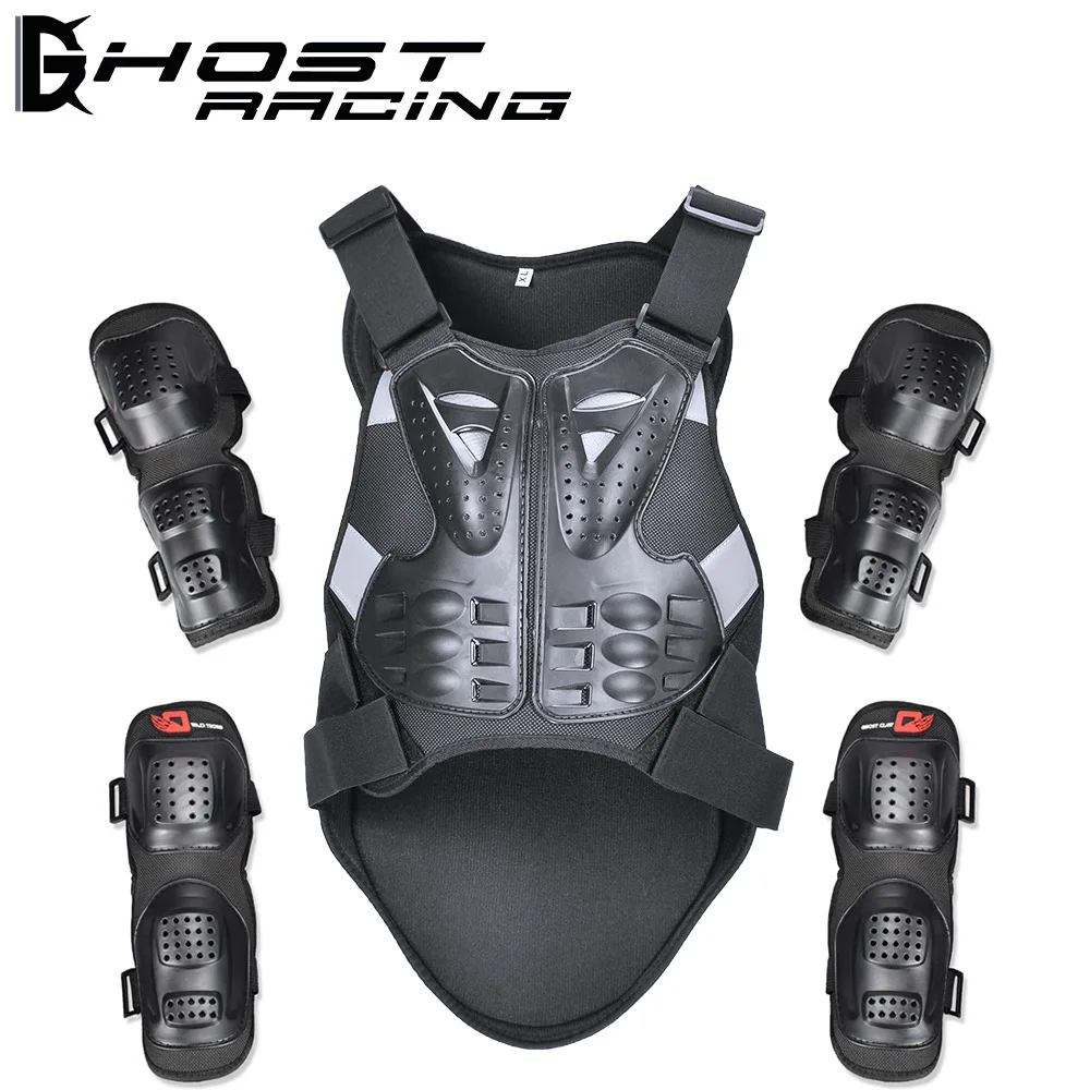 

GHOST RACING Motorcycle Jacket Motocross Body Protector Riding Moto Protective Guard Armor moto Chest Back Protection