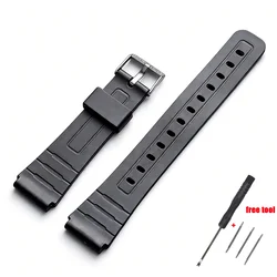 Versatile Silicone Watch Strap - Multiple Sizes Available - 18mm (Black - Silver)