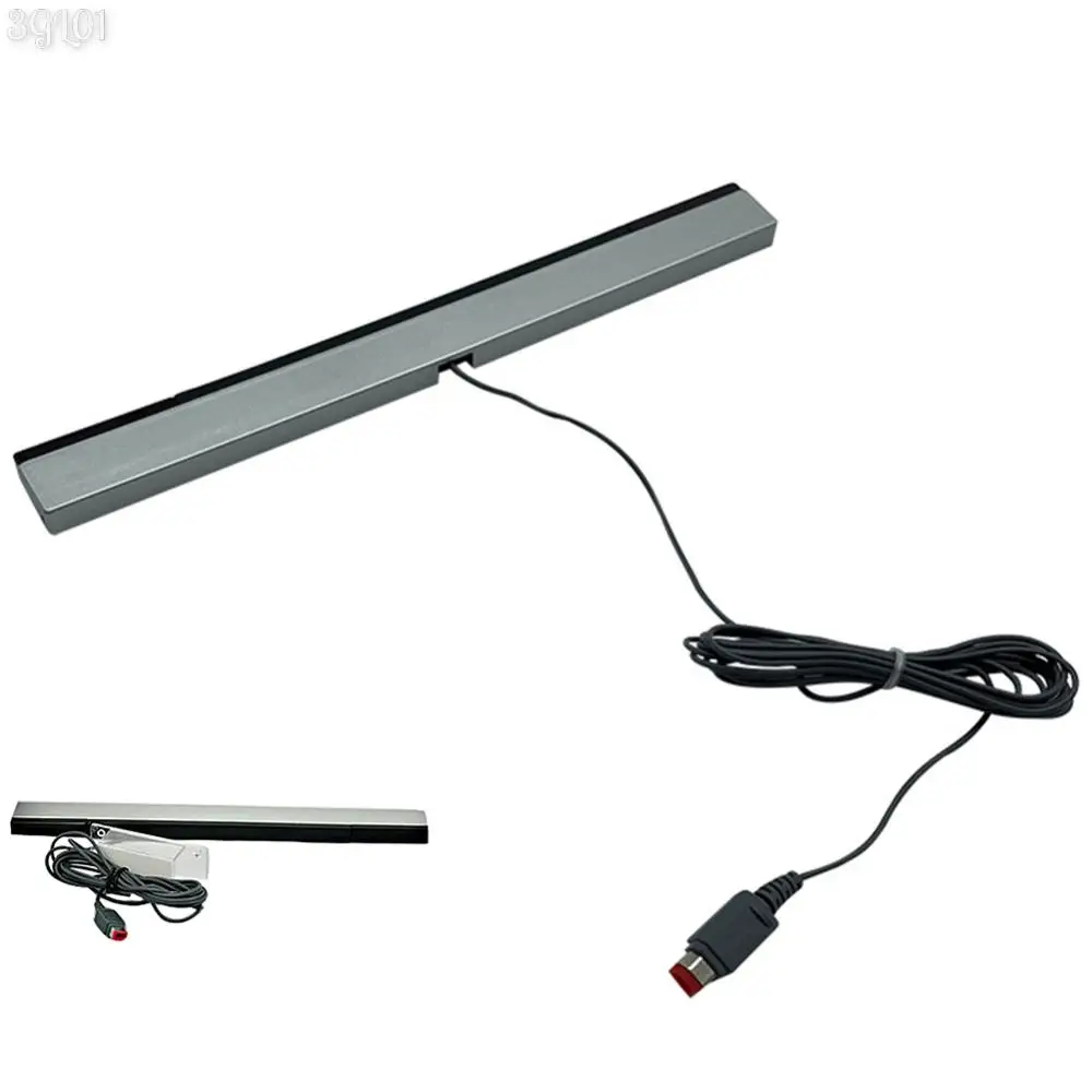 Wired Motion Sensor Receiver with Extension Cord Remote Infrared Ray IR Inductor Bar Wired Motion Sensor Bar for Nintendo Wii
