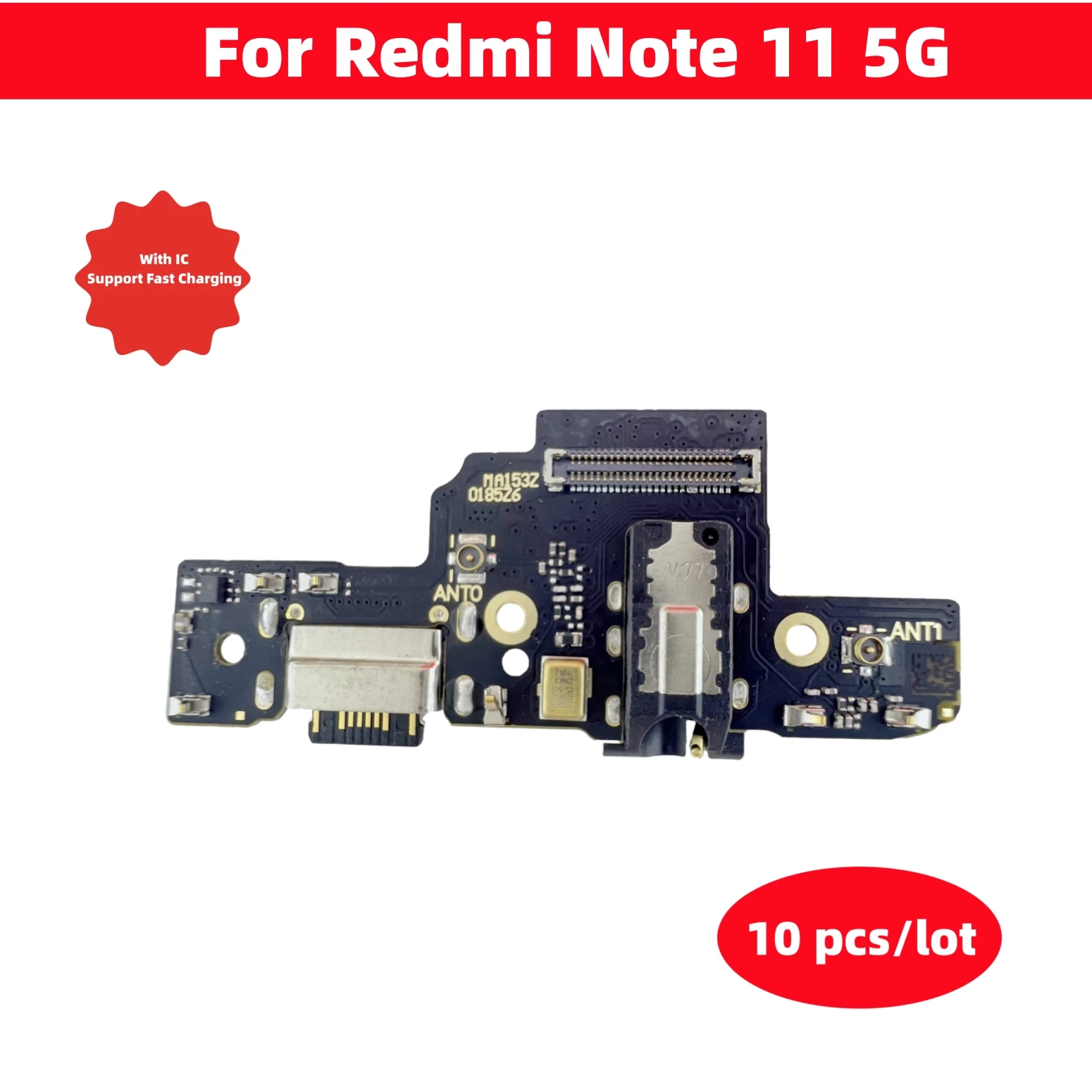 

10 шт./партия, USB-разъём для зарядки Redmi Note 11