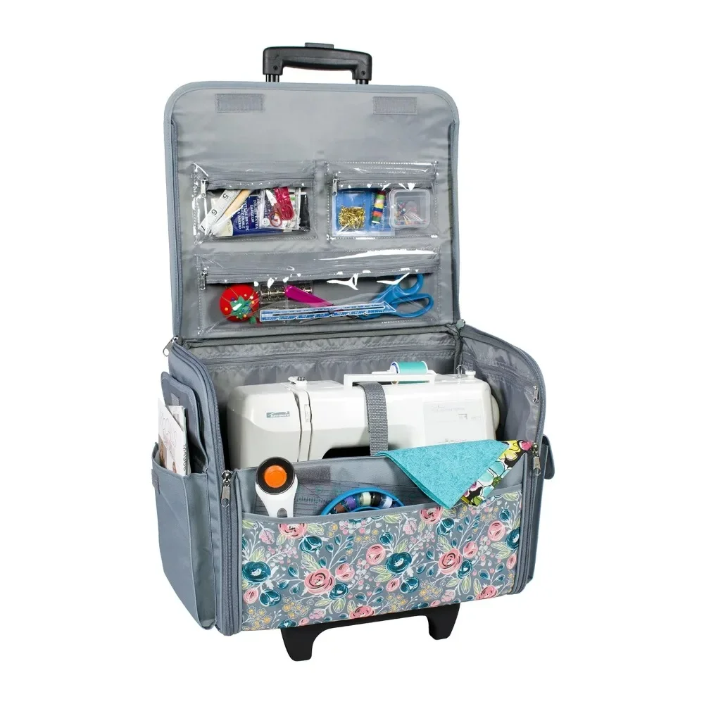 Everything Mary Rolling Sewing Machine Tote - Sewing Bag with Wheels &  Handle Storage Bag, Multi-style - AliExpress