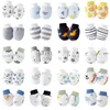 6 Pairs Newborn Gloves Cotton Cute Cartoon Anti Scratch Gloves for Baby Care New Born Gift 2