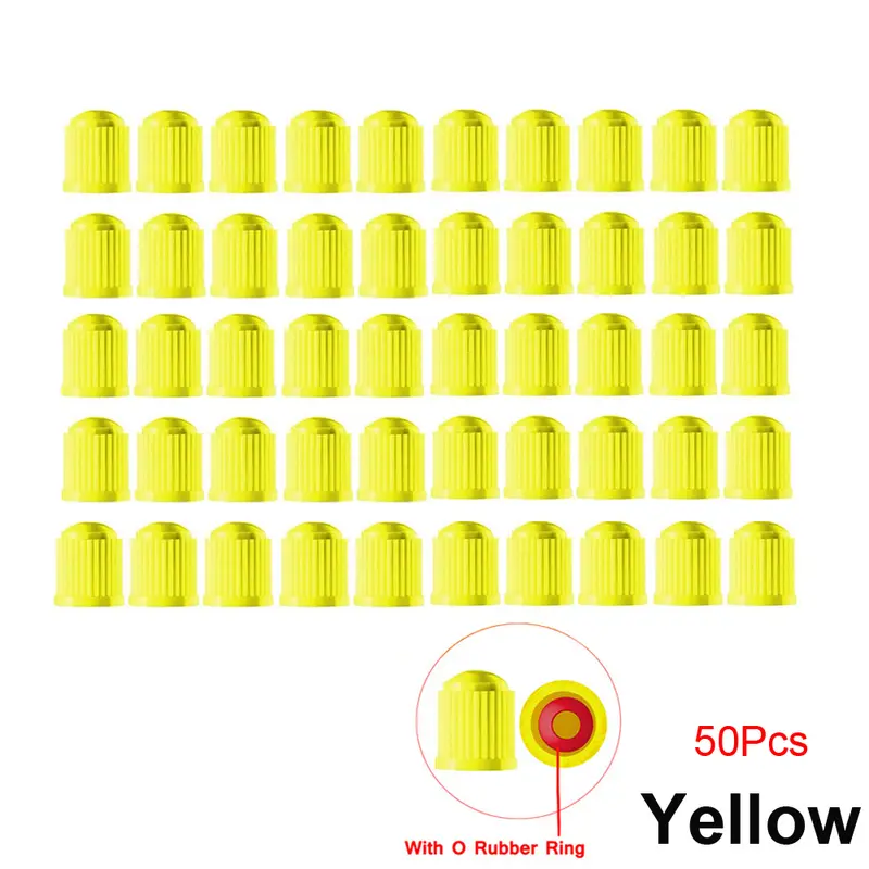 10/25/50/100Pcs Tire Valve Caps, Plastic Car Tire Stem Dust Covers Universal Valve Caps for Cars, Bicycle, Trucks, Motorcycles - Image 21