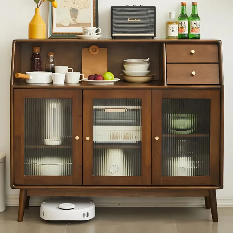 Side Board Cabinet Sideboard Kitchen Table Storage & Organization Multifunctional Furniture Complete Coffee Bar Auxiliary Mobile