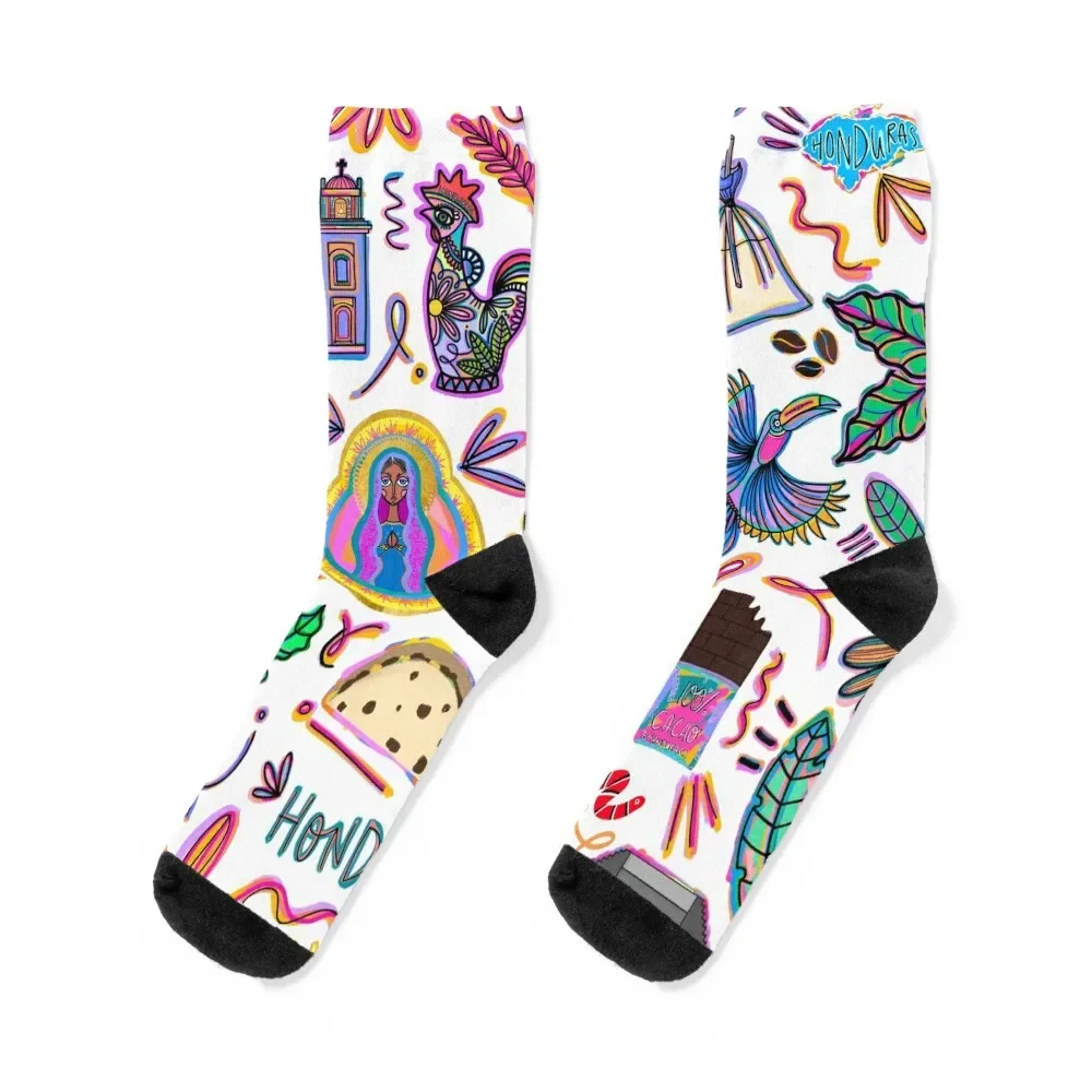 

Honduras Socks sports and leisure funny gift warm winter Male Socks Women's
