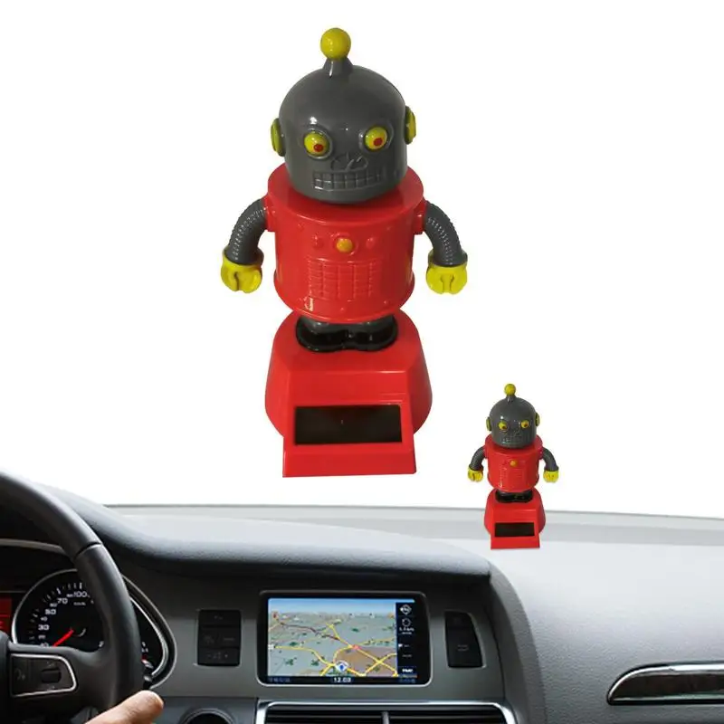 

Car Solar Dancing Toy Dashboard Decor ornament Automotive Robot Figures Solar Powered Dolls Swinging Ornaments Creative Gift