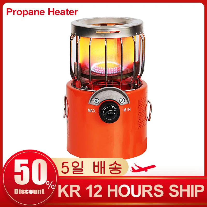 

2 In 1 Outdoor Camping Gas Heater Stove Burners Ignition Heating Gas Oven Burner Hand Warmer Home Tent Stove Camping Equipment