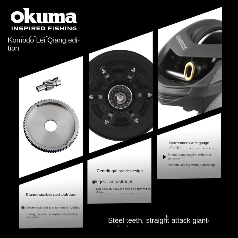 Okuma Komodo Low Profile Baitcast Reels New for 2012