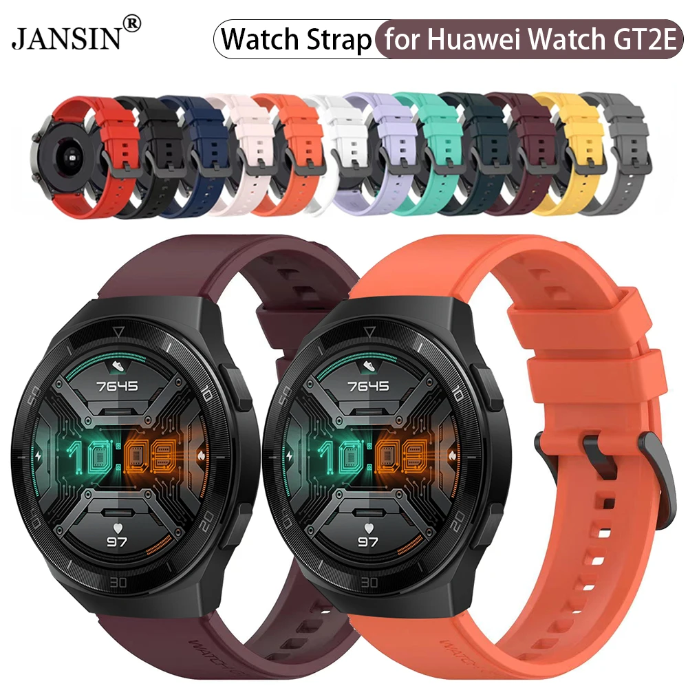 

Silicone Watch Strap For Huawei Watch GT2E Smartwatch Sport Band Bracelet for Huawei Watch GT2 E Wristband Correa Accessories