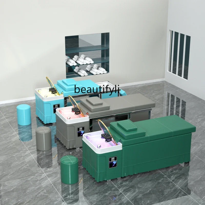 

Constant Temperature Water Circulation Shampoo Chair Barber Shop Beauty Salon Intelligent Water-Free Water Storage Bed