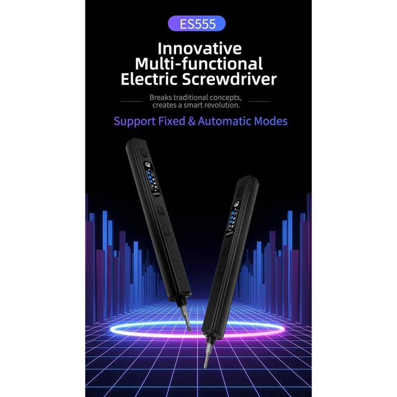 

SEQURE ES555 Smart Screwdriver With Electric & Manual Modes, Support Fixed Automatic Working Modes For RC Drone Repair