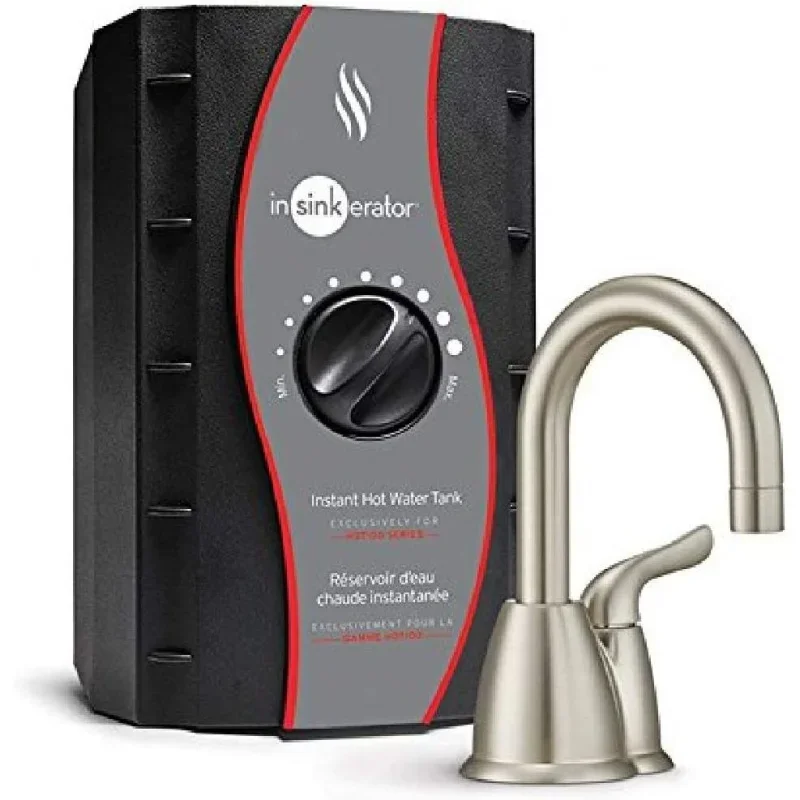 

H-HOT150SN-SS instant hot water dispenser system with stainless steel tank, Satin Nickel
