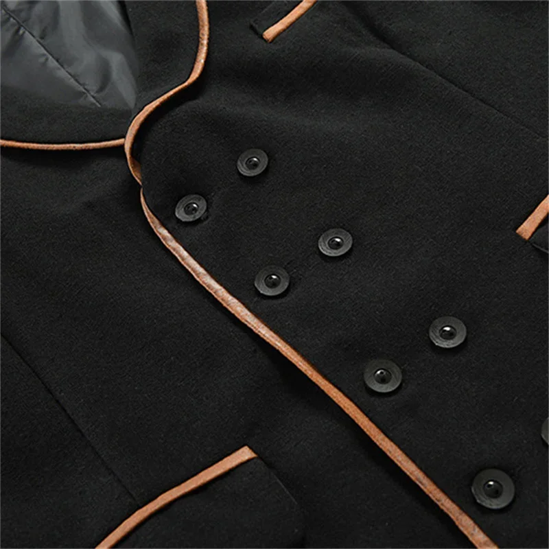 Waistcoat Western Men Double Breasted Chaleco Para Hombre Elegante Suits Vest Mens Gothic Clothing Steampunk Sleeveless Jackets 4