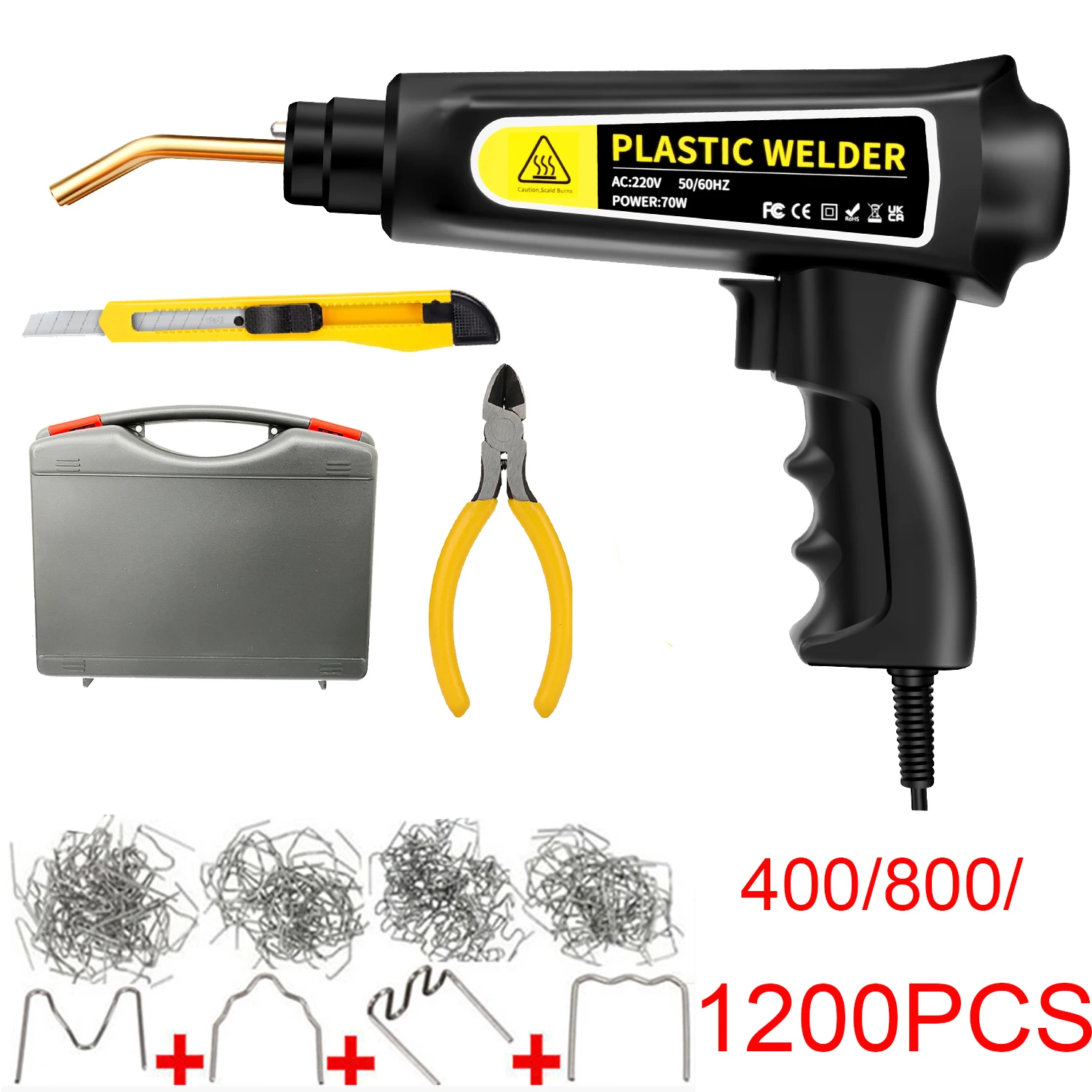 Handy Plastic Welder PVC Plastic Repairing Machine Hot Staplers Garage Tool Machine Staple Car Bumper Repair Welding Tool