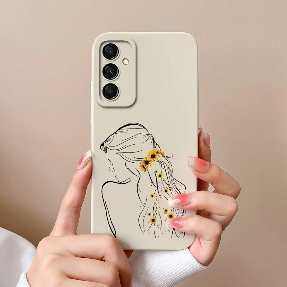 Beautiful Flower Mountain Liquid Shockproof Anti-Fingerprint Silicone Case