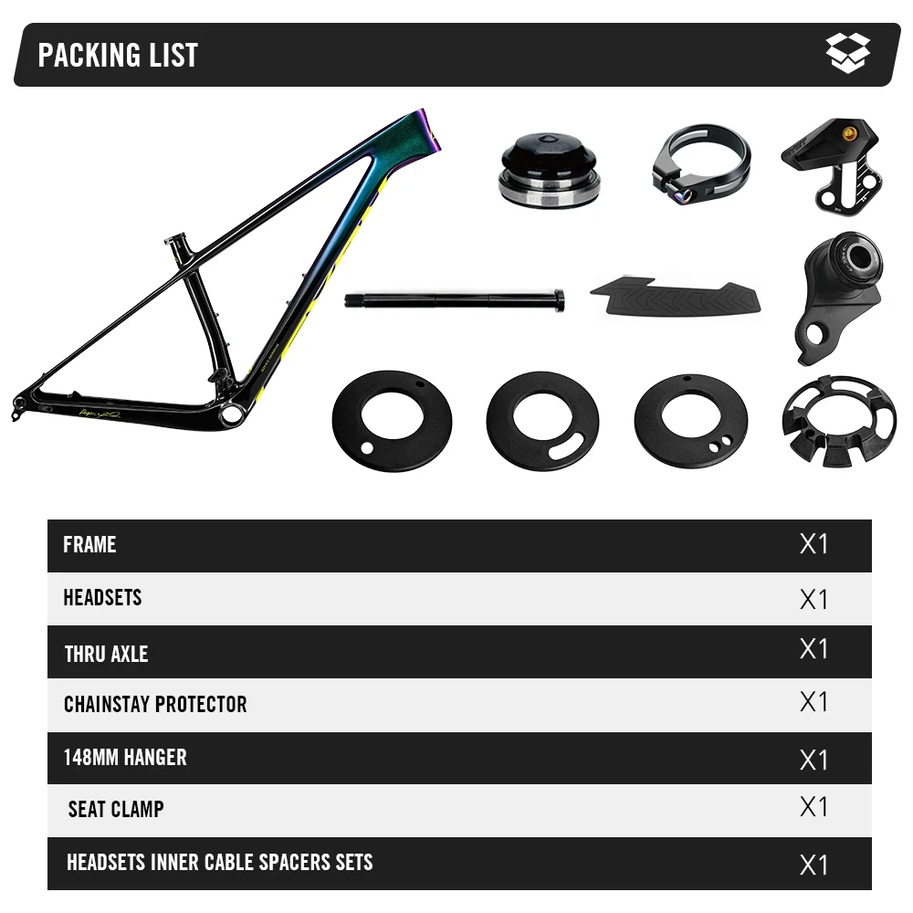 Bicycle Frame lexon UDH Carbon Frame 29er Mountain Bike 142/148*12mm MTB Frames 1079g BOOST 15/17/19inch