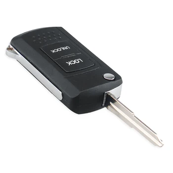 Telecomando pieghevole custodia senza chiave per Mitsubishi - KEYYOU 2 pulsanti telecomando pieghevole chiave Shell Fob custodia senza chiave per Mitsubishi Lancer Montero