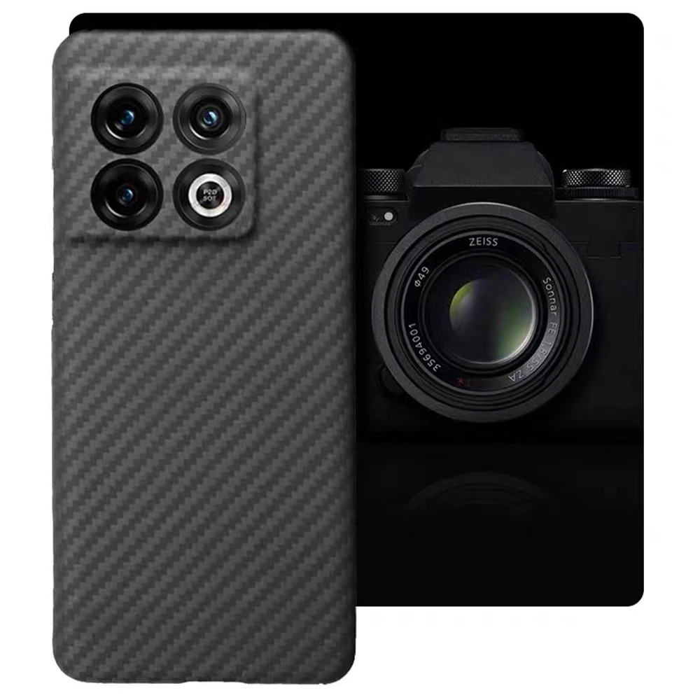 New! Real Aramid Fiber For OnePlus 10Pro Anti-fall Carbon Fiber Ultra Thin Business OnePlus 10Pro Phone Hard CASE Cover