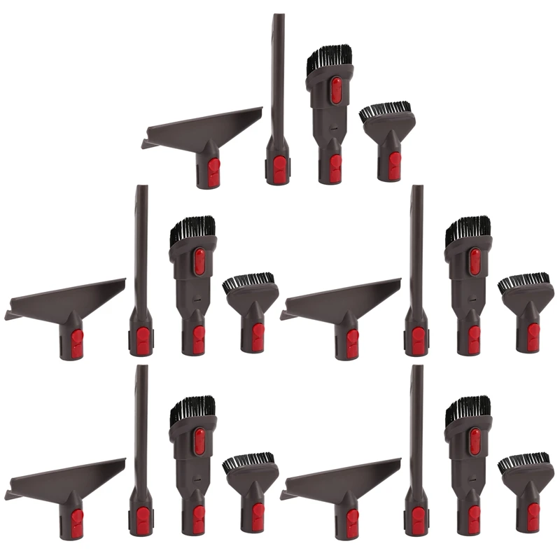 

5X Accessory Tool Kit Attachment Set for Dyson V7 V8 V10 Sv10 Sv11 Cordless Vacuum Cleaner,Quick Release Kit(4 In 1)