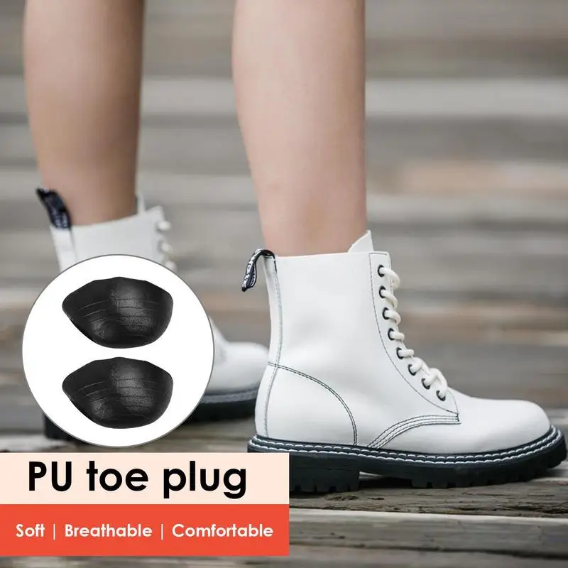 1 Pair toe pads Soft PU foam inserted insole prevent sliding front foot grip pad anti-wear toe padded insole