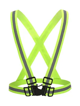 Светоотражающие ремни для ночной работы, безопасности для бега, езды на велосипеде, Светоотражающий Жилет, высокая видимость, светоотражаю...