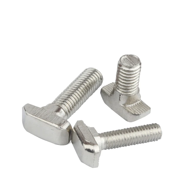 50/10pcs M5 M6 M8 T Slot Hammer Head Screw Aluminum Connector T Head Bolts  Screws For 20/30/40/45 Aluminum Profiles Extrusion - Bolts - AliExpress