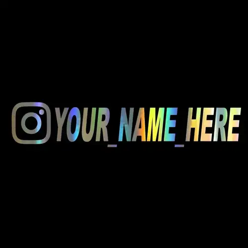 User Name Custom Personalized Instagram Vinyl Decals Motorcycle for Instagram FACEBOOK Customization Needs Remarks Car Sticker - Image 7