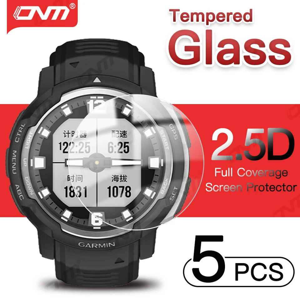 6 Films Protecteurs Ultra-fins Pour Garmin Instinct Crossover AMOLED - Anti-rayures, Anti-bulles, Facile à Poser
