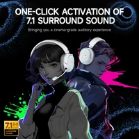 Picun G2 2.4GHz Bluetooth Wireless Gaming Headset For PC PS4 PS5 Phone Switch 5ms Low Latency 7.1 Surround Wired Headset ENC Mic - Image 3