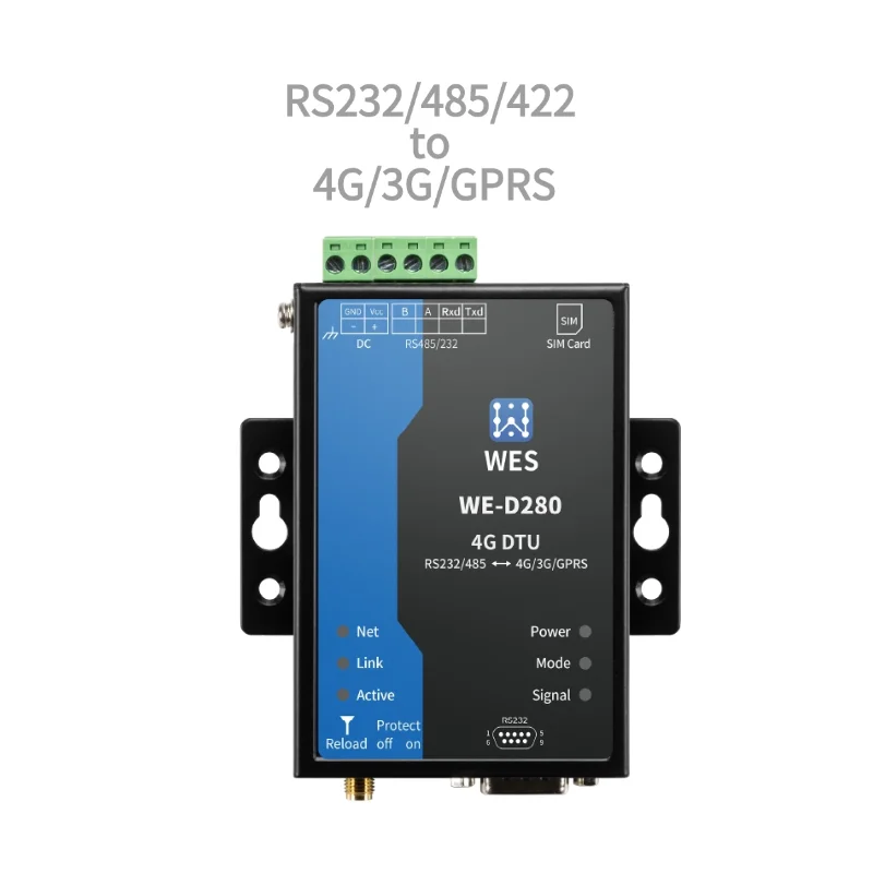 M2M Modem Router Modbus MQTT Dual Optional Global Bands RS232/RS485 4G ...