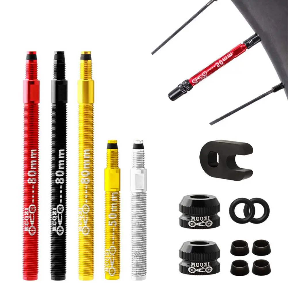 Removable50mm80mmBikeBicycleInnerTubesValvesNutPrestaVavleExtenderExtensionRod