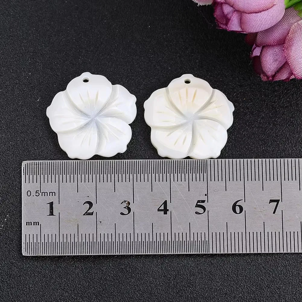 5pcs Natural Freshwater Shell Petal Pendant White MOP Flower Bead Charms DIY Jewelry Making Necklace Earrings Accessories