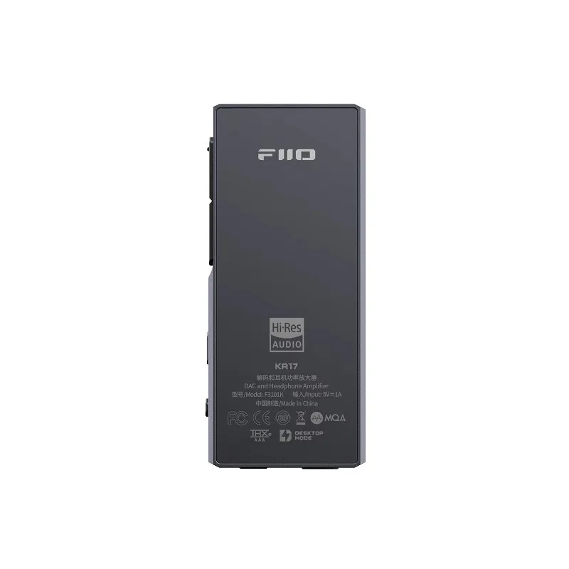 FiiO KA17 Portable USB DAC Audio HiFi Decoder Dual ES9069Q PCM768 DSD512 3.5/4.4mm Android iOS Mac Win10