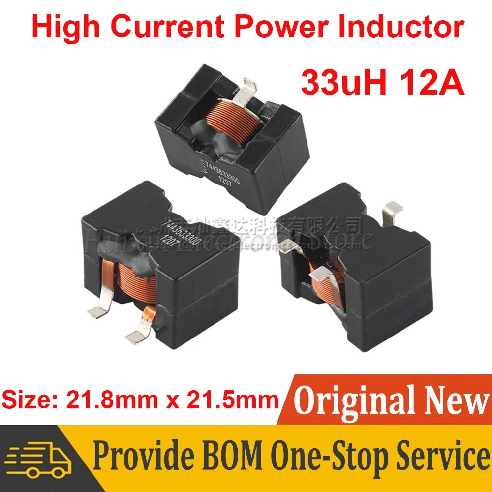 

7443633300 SMD SMT 33uH 12A плоский медный провод высокого напряжения фотофильтр