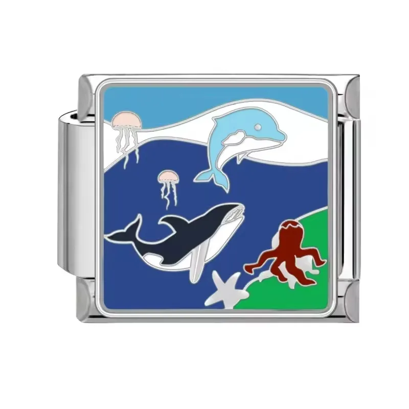 INS Hot Sale Can Be Freely Paired with Charms for Bangle Neckalce and Anklet Stainless Steel Waterproof Custom Italian Bracelets