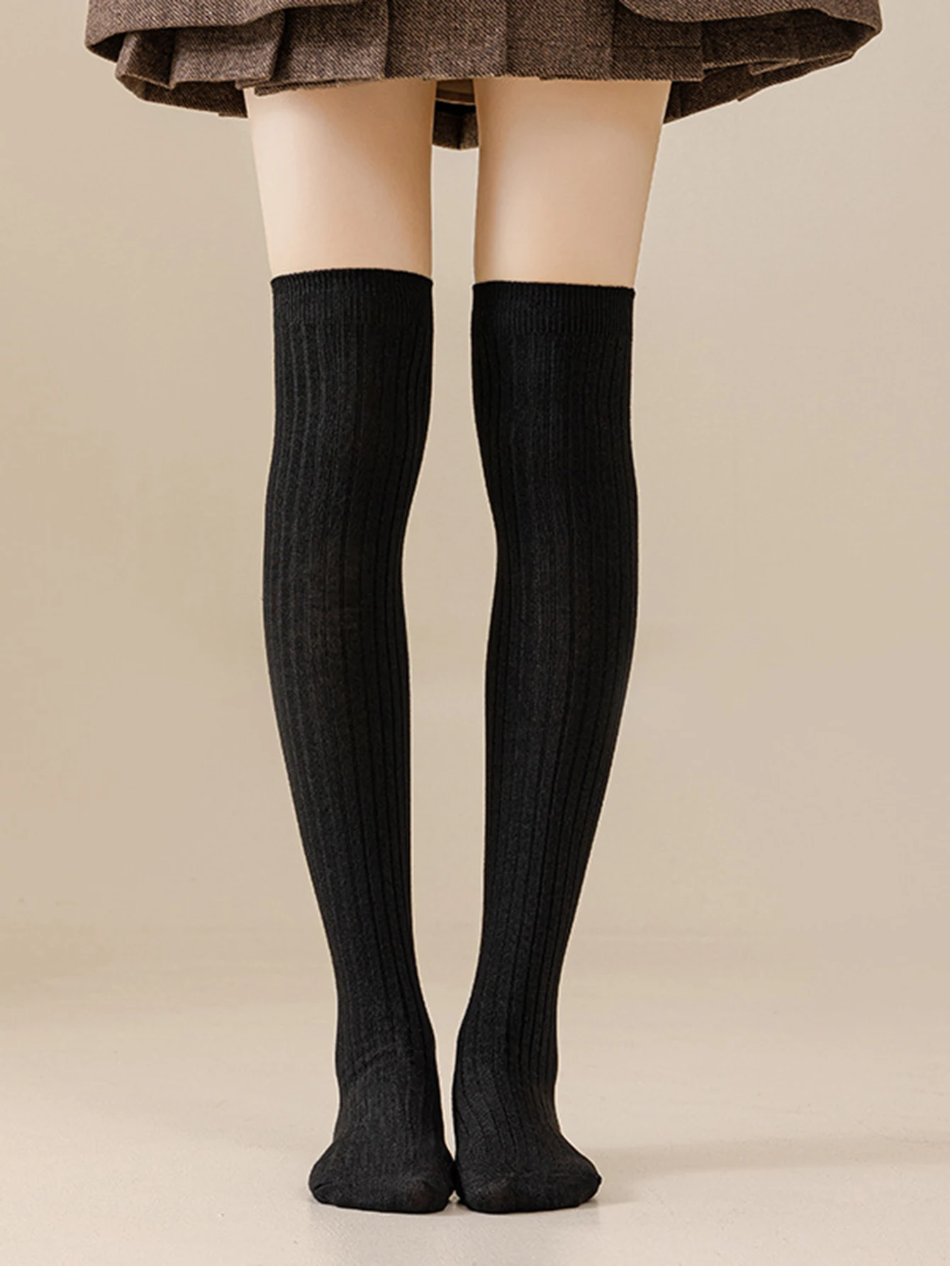 1/2/4Pairs Frauen Lange Strümpfe Herbst Winter Knie Hohe Socken Frauen Strümpfe Warme Abnehmen Kniehohe boot Socken – Detail 7