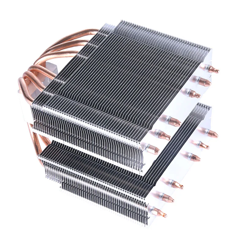 Ventilador PWM para radiador de CPU, Torre Dual de alto rendimiento, 6 tubos de calor, ARGB120MM, 115X, 1200, 1700, 1356, 1366, X99, 2011, AM4CPU