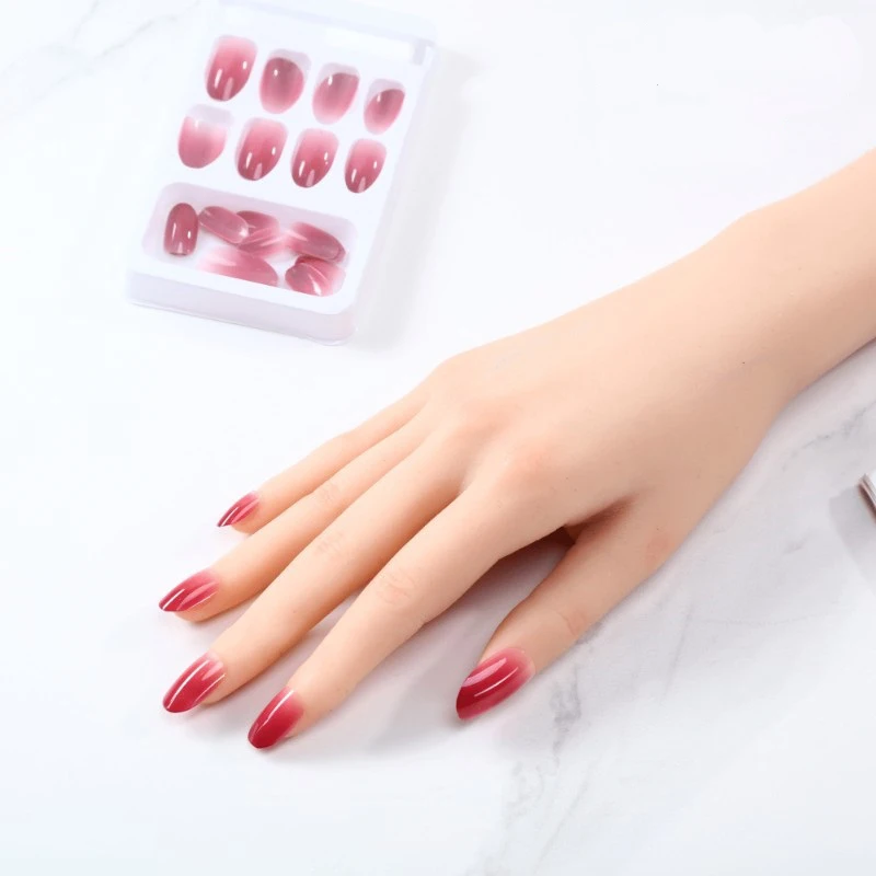 Silicone Practice Hand for Acrylic Nails - Female Nail Trainning