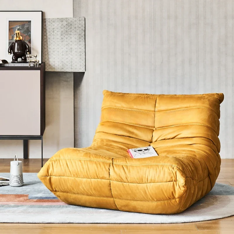 

/ Lounge chair / Italian minimalist / two-tone flannel / single sofa / YFN