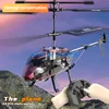 Portable Wind Resistant Alloy Remote Control Helicopter 2.4G Omnidirectional Flight Hover Night Lighting RC Drone Kids Gift Toy 4